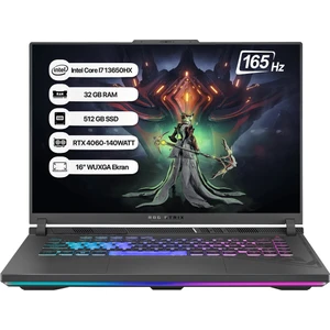 Rog Strix G16 G614JV-N3452 Intel Core I7 13650HX 32 GB 512 GB SSD Rtx 4060-140WATT 165 Hz Freedos 16" Wuxga Taşınabilir Bilgisayar