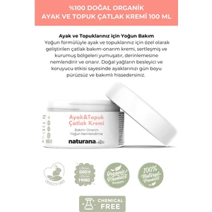%100 Doğal Ayak ve Topuk Çatlak Kremi Bakım Onarım Nemlendirme 100 ml