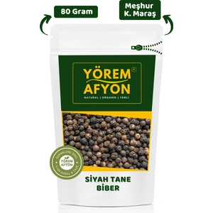 Yörem Afyon Meşhur K.Maraş Yüksek Kaliteli Saf Ve Katkısız Siyah Tane Biber | 80gr.