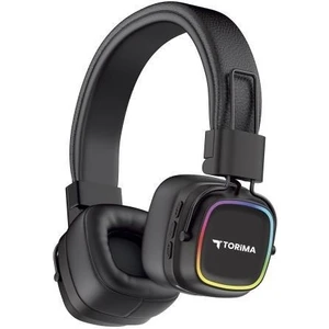 Hd-12 Siyah Rgb Işıklı Güçlü Bas Kulak Üstü Kablosuz Bluetooth Kulaklık