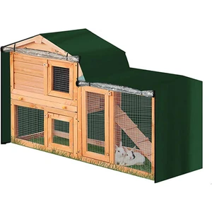 Huoxun Shop A Yeşil 147x52x86cm stili Küçük Evcil Hayvan Üçgen Tavşan Kafesi Toz Kapak 210D Oxford Kumaş Tavşan Yuvası Kapakları Su Geçirmez ve Dayanıklı Tavşan Kafesi Aksesuarları (Yurt Dışından)