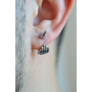 Sacce Scarves & Accessories Özel Tasarım Nazar El Figürlü Gümüş Renkli Erkek Küpe