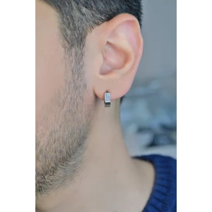 Erkek Çelik Beşgen Küpe Tekli