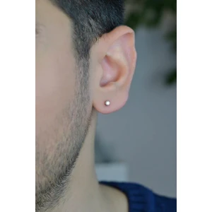 Erkek Tektaş Küpe 3 mm Tekli