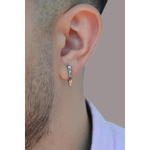 Erkek Antik V Model Çelik Küpe