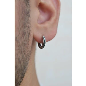 Erkek Antik Model Çelik Halka Küpe