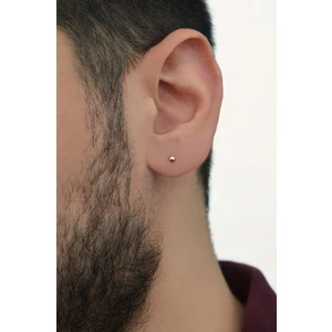 Erkek Gold Nokta Çelik Küpe 3 mm
