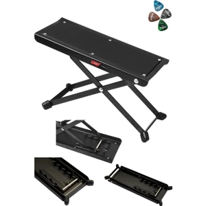 GS-03 Gitar Ayaklığı Ayak Sehpası 5 Kademe Pena Hediye (Metal Sağlam Ayaklar)