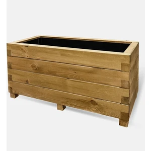 Mekiz.art Sağlam Ahşap Dış Mekan Saksı