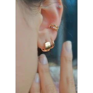 Sacce Scarves & Accessories Orta Kalın Mini Halka Küpe