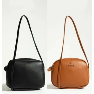 Eyandis Kadın 2'li Paket Çanta Çapraz Askılı Fermuarlı Yazlık El ve Omuz Çantası