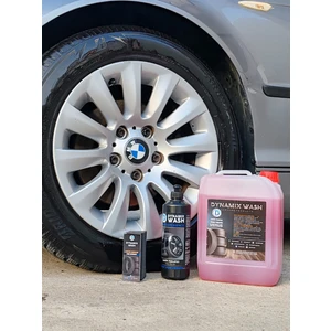 Dynamix Wash 3'lü set Konsantre Lastik Parlatıcı 5 kg - 500 ml - Uygulama süngeri - Araç Bakım - Oto Bakım
