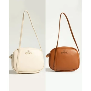 Eyandis Kadın 2'li Paket Çanta Çapraz Askılı Fermuarlı Yazlık El ve Omuz Çantası