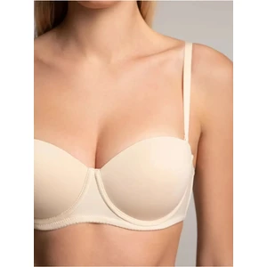 Lenola Model Destekli Push Up Dolgulu Yumuşak Dokulu Straplez Sütyen