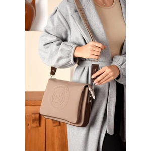 Just Polo Kadın Üç Bölmeli 3 Gözlü Lakoste Kumaş Çapraz ve Omuz Çantası 29X20CM PBU6060