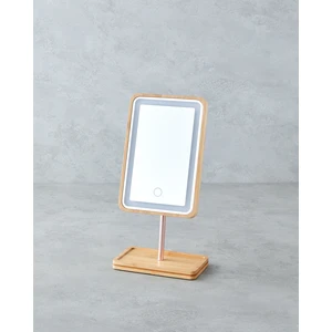 Bronte Ledli Ayna 30 cm Naturel
