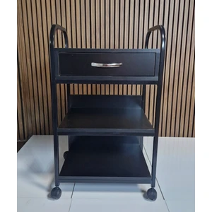 Ay Kozmetik Çekmeceli Tekerlekli Etajer