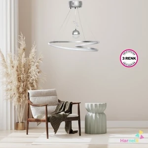 3 Renk Yanabilen Şeker Top Aksesuarlı Modern Ledli Avize