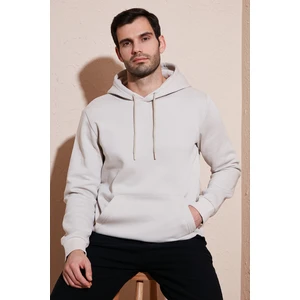 Slim Fit Kapüşonlu Kanguru Cepli Içi Tüylü Yumuşak Şardonlu Sweat Erkek Sweat 5905281