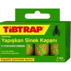 Tibtrap Yapışkan Karasinek Tuzağı Sinek Bandı 4'lü Paket