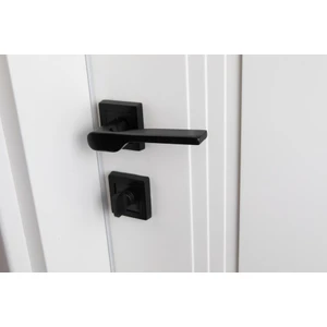 Kapı Kolu Lüks Alara Siyah Kare Rozetli Wc