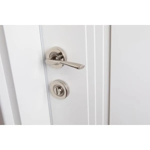 Kapı Kolu Bravo Nikel Saten Çember Rozetli Wc-Banyo