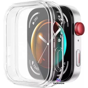 Huawei Watch Fit 3 Uyumlu Şeffaf Silikon Kasa ve Ekran Koruyucu