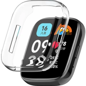 Xiaomi Redmi Watch 3 Active Uyumlu Şeffaf Silikon Kasa ve Ekran Koruyucu