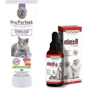 Pro Perfeck Sterilised Kısırlaştırılmış Kediler Için Malt Macun 100gr Plus Kedi Tüy Sağlığı 50 ml
