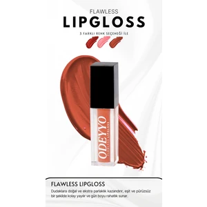 Flawless Lip Gloss – Moscow Nude, Doğal Parlaklık, Yapışkanlık Yapmaz, Nefes Alan Formül