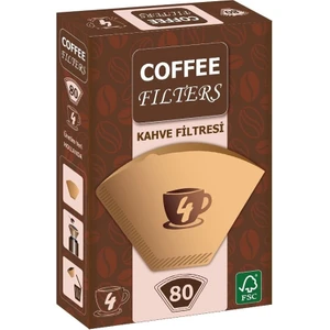 Filtre Kahve Kağıdı 4 Numara 80 Adetli 1 Paket