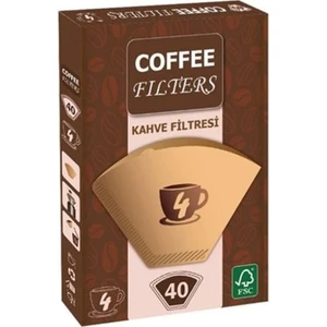 Coffee Kahve Filtresi 1x4 40lı