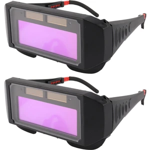 2x Otomatik Fotoelektrik Kaynak Gözlük Güneş Enerjili Otomatik Kararan Kaynak Maskesi Kask Göz Gözlüğü Kaynak Camı (Yurt Dışından)