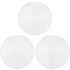 parti Düğünü Için 3 x Çin Japon Kağıt Fener Abajur, 50CM(20 Inç) Kremsi-Beyaz (Yurt Dışından)