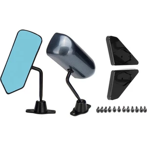 1 Çift Evrensel F1 Tarzı Araba Yan Dikiz Aynaları Kapı Kanat Dikiz Aynası Abs ile Uyumlu Karbon Fiber Görünüm (Yurt Dışından)