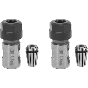 2x ER11 5mm Motor Şaftı Collet Chuck Mili Uzatma Çubuğu Iç + Cnc Freze Makinesi Için ER11 Yaylı Yüksük (Yurt Dışından)