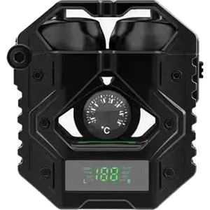 Yeni H9 Çift Su Geçirmez Kulak Içi Hi-Fi Stereo Kablosuz Kulaklık: 300 Mah Şarj Kutusu, 40 Mah X2 Kulaklık-Hediye, Siyah (Yurt Dışından)