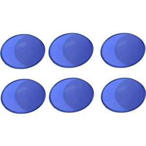 6x Katlanabilir Yuvarlak Yelpaze-Mavi (Yurt Dışından)