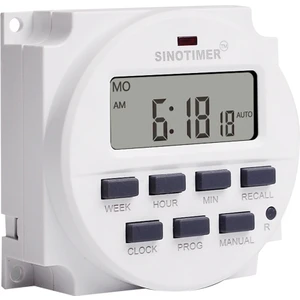 Sınotımer TM618H-4 Dc 12V Volt Gerilim Çıkışı Dijital 7 Gün Haftalık Programlanabilir Zamanlayıcı Anahtarı Zaman Rölesi Kontrol Cihazı 12V Zamanlayıcı (Yurt Dışından)