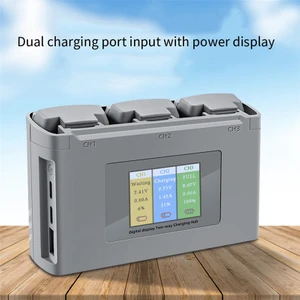 Iki Yönlü Şarj Merkezi, Renkli LCD Dijital Ekran Şarj Cihazıyla Mini Se/mini 2 ile Uyumlu Birden Fazla Pili Şarj Ediyor (Yurt Dışından)