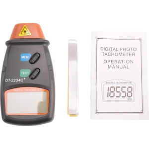 Dijital Takometre Devir Ölçer Temassız 2.5RPM-99999RPM LCD Ekran Hız Ölçer DT2234C Test Cihazı Hız Rpm Sayacı (Yurt Dışından)