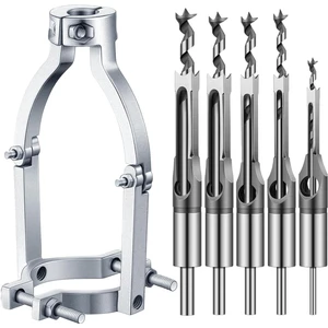 Kare Delik Matkap Ucu Adaptörü ve Matkap Presi Içi Boş Keski Gömme ve Zıvana Delme Aleti ile Uyumlu Kare Delik Matkap Ucu Seti (Yurt Dışından)