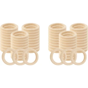 60 Adet Doğal Ahşap Yüzükler 60MM Bitmemiş Makrome Ahşap Halka Ahşap Daireler Dıy Zanaat Yüzük Kolye Takı Yapımı Için (Yurt Dışından)