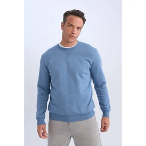 Regular Fit Bisiklet Yaka Kalın Basic Düz Sweatshirt T3777AZ25SP