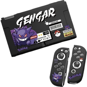 Nintendo Switch OLED Buzlu Kabartmalı Koruyucu Kılıf Tpu Yumuşak Kılıf Gengar (Yurt Dışından)
