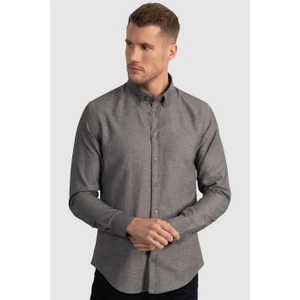 Slim Fit Dar Kesim Oxford Spor Erkek Gömlek