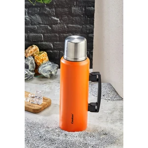 1.5 Litre Çift Katlı Çelik Termos - 24 Saat Sıcak, 48 Saat Soğuk, Kulplu (Kamp, Piknik, Ofis, Seyahat, Outdoor)