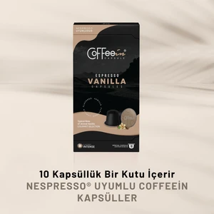Espresso Vanilya Aroma Aluminium Nespresso Kapsül Kahve 10'lu (Nespresso Uyumlu)