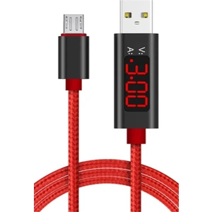 J12 Micro Usb V-A Led Göstergeli Şarj Kablosu -1mt