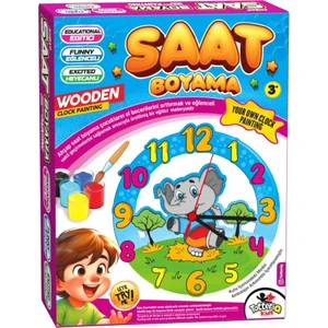 Ahşap Demonte Saat Boyama Seti